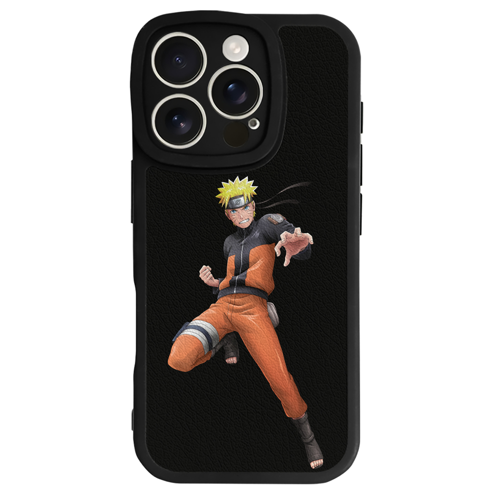 （画像用） NARUTO -ナルト- うずまき ナルト Uzumaki Naruto 【iPhone 16シリーズ対応】シリコンスマホケース（レザー調） 材質：シリコン